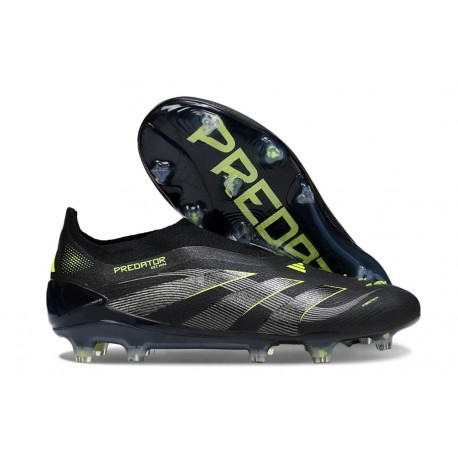 adidas Predator 25 Elite Senza Lacci FG Nero Giallo
