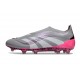 adidas Predator 25 Elite Senza Lacci FG Grigio Bianco Rosa