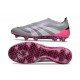 adidas Predator 25 Elite Senza Lacci FG Grigio Bianco Rosa
