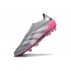 adidas Predator 25 Elite Senza Lacci FG Grigio Bianco Rosa