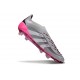 adidas Predator 25 Elite Senza Lacci FG Grigio Bianco Rosa