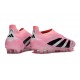 adidas Predator 25 Elite Senza Lacci FG Rosa Nero