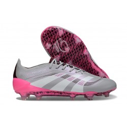 adidas Predator 2025 Elite FG Grigio Rosa Bianco