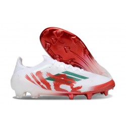 Scarpa Calcio Adidas F50 Elite Fg Uomo Bianco Rosso