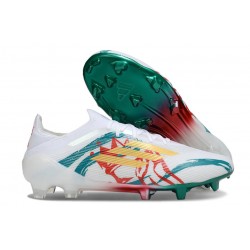 Scarpa Calcio Adidas F50 Elite Fg Uomo Blanc Vert Or