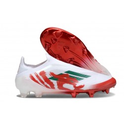 adidas F50 Elite Senza Lacci FG Bianco Rosso Verde