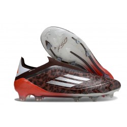 adidas F50 Elite Senza Lacci FG Marrone Argento Rosso
