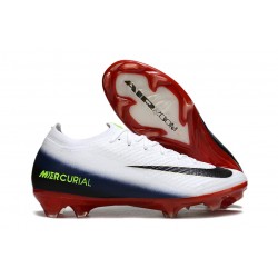 Scarpe da Calcio Nike Mercurial Vapor XVI Elite FG Bianco Nero Rosso