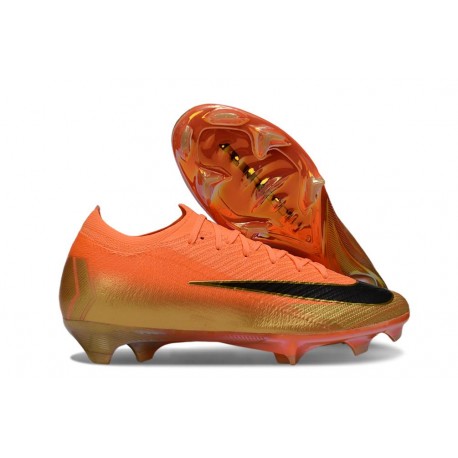 Scarpe da Calcio Nike Mercurial Vapor XVI Elite FG Arancione Nero Oro