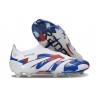 adidas Predator 25 Elite Senza Lacci FG Bianco Blu Rosso
