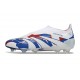 adidas Predator 25 Elite Senza Lacci FG Bianco Blu Rosso