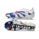 adidas Predator 25 Elite Senza Lacci FG Bianco Blu Rosso