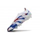 adidas Predator 25 Elite Senza Lacci FG Bianco Blu Rosso