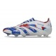 adidas Predator 2025 Elite FG Blu Bianco Rosso