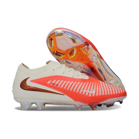 Scarpe da Calcio Nike Phantom 6 Elite Low FG Rosso Biano