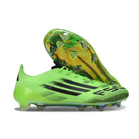 Scarpa Calcio Adidas F50 Elite Fg Uomo Verde Nero