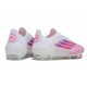 adidas F50 Elite Senza Lacci FG Bianco Rosa
