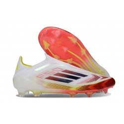 adidas F50 Elite Senza Lacci FG Bianco Nero Giallo