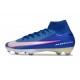 Scarpe da Calcio Nike Mercurial Superfly X Elite FG Blu Racer Bianco