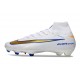 Scarpe da Calcio Nike Mercurial Superfly X Elite FG Bianco Oro Blu