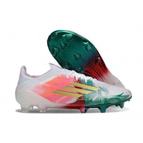 Scarpa Calcio Adidas F50 Elite Fg Uomo Bianco Verde Rosso