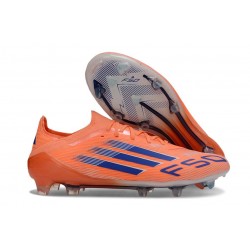 Scarpa Calcio Adidas F50 Elite Fg Arancione Beam Blu Lucido Ftwr Bianco
