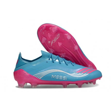 Scarpa Calcio Adidas F50 Elite Fg Uomo Blu Rosa