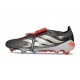 adidas Predator 26 Elite FT FG Ferro Metallizzato Zero Metallico Rosso Lucido