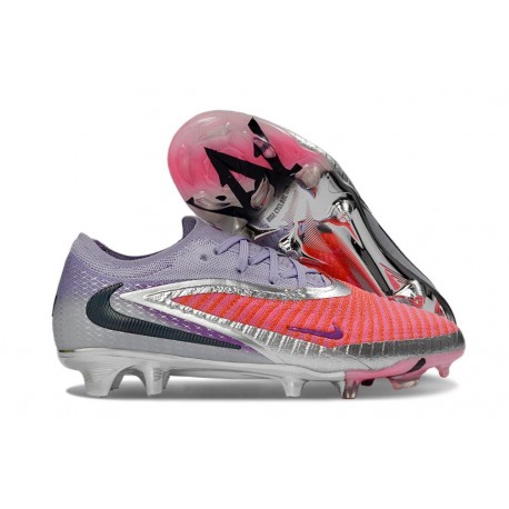 Scarpe da Calcio Nike Phantom 6 Elite Low FG Rosso Viola Nero