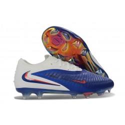 Scarpe da Calcio Nike Phantom 6 Elite Low FG Blu Racer Bianco