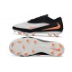 Scarpe da Calcio Nike Phantom 6 Elite Low FG Bianco Nero Arancio