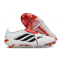 Scarpe da Calcio adidas Predator 26 Elite FT FG Bianco Rosso Nero