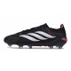 adidas Predator 26 Elite L FG Scarpa Nero Bianco Rosso