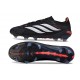 adidas Predator 26 Elite L FG Scarpa Nero Bianco Rosso