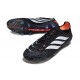 adidas Predator 26 Elite L FG Scarpa Nero Bianco Rosso