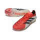 adidas Predator 26 Elite L FG Scarpa Rosso Lucido Nero Core Ftwr Bianco