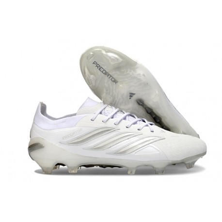 adidas Predator 26 Elite L FG Scarpa Bianco