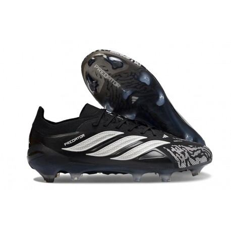 adidas Predator 26 Elite L FG Scarpa Nero Bianco