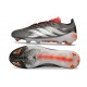 adidas Predator 26 Elite L FG Ferro Metallizzato Zero Metallico Rosso Lucido