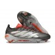 adidas Predator 26 Elite L FG Ferro Metallizzato Zero Metallico Rosso Lucido