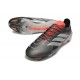 adidas Predator 26 Elite L FG Ferro Metallizzato Zero Metallico Rosso Lucido