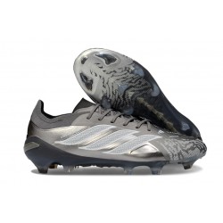 adidas Predator 26 Elite L FG Scarpa Grigio Argento