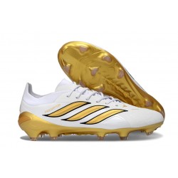 adidas Predator 26 Elite L FG Scarpa Bianco Oro