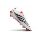 adidas Predator 26 Elite L FG Scarpa Bianco Nero Rosso