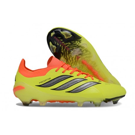 adidas Predator 26 Elite L FG Scarpa Giallo Rosso Nero