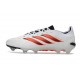 adidas Predator 26 Elite L FG Scarpa Bianco Rosso Nero