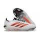 adidas Predator 26 Elite L FG Scarpa Bianco Rosso Nero