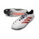 adidas Predator 26 Elite L FG Scarpa Bianco Rosso Nero