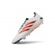 adidas Predator 26 Elite L FG Scarpa Bianco Rosso Nero