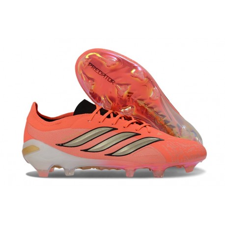 Scarpe da Calcio adidas Predator L Elite FG Rosso Oro
